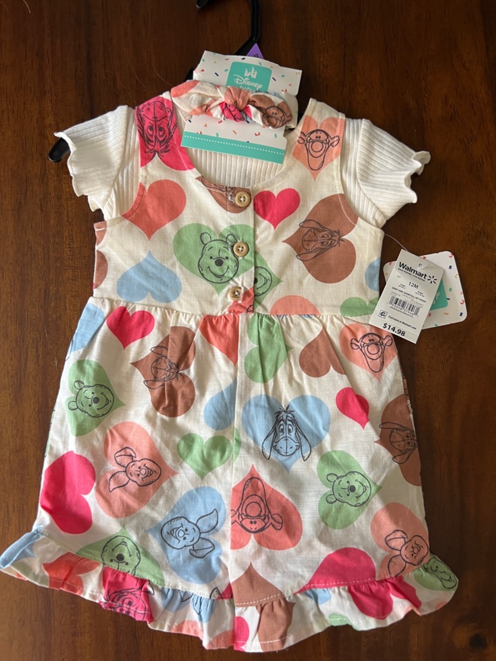 Disney Baby Multicolor Heart & Winnie the Pooh Matching Set